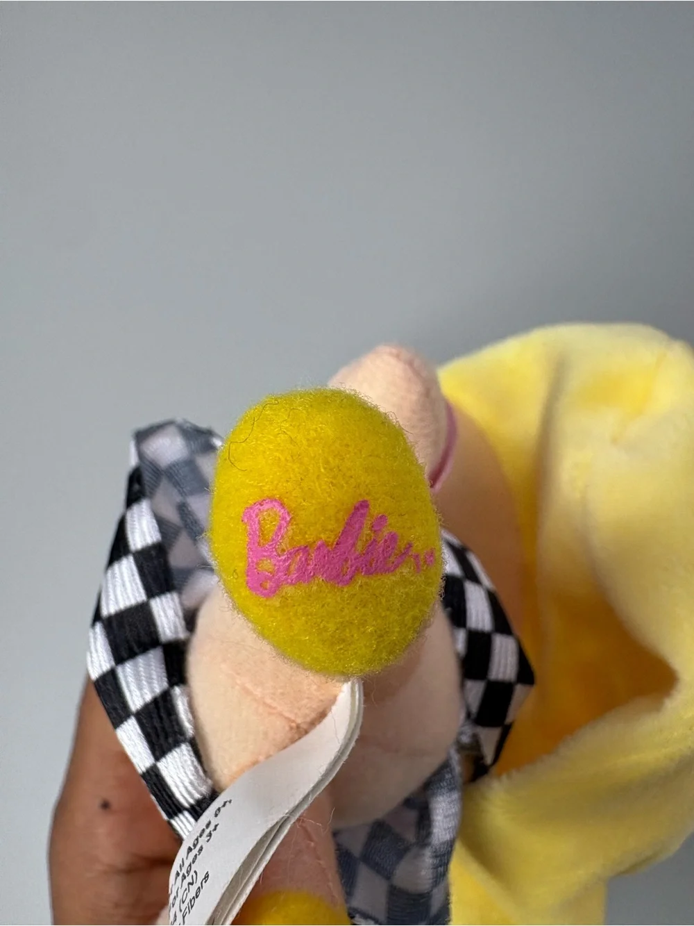 Barbie yellow plush
